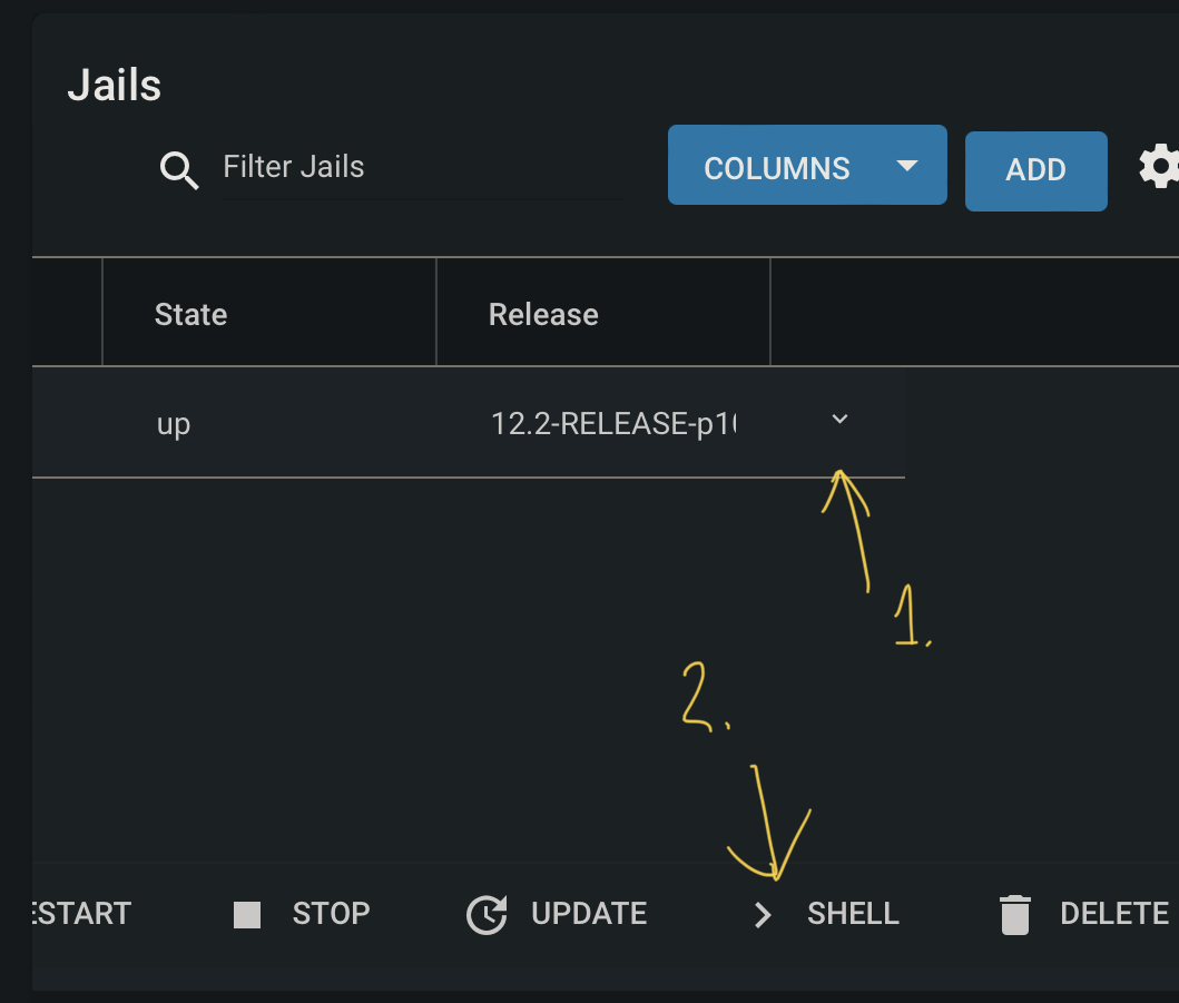 TrueNAS Shell